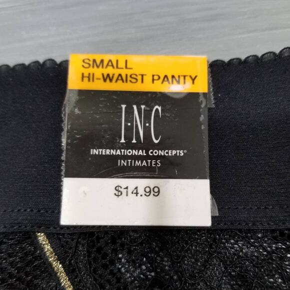 Inc High-waist Thong Underwear International Concepts Lace Small Black - Picture 5 of 7